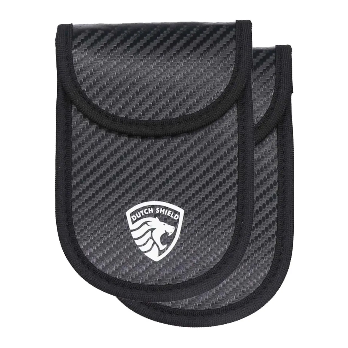 2 x RFID Autosleutel Hoesje Anti-Skim Carbon Style