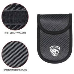 2 x RFID Autosleutel Hoesje Anti-Skim Carbon Style