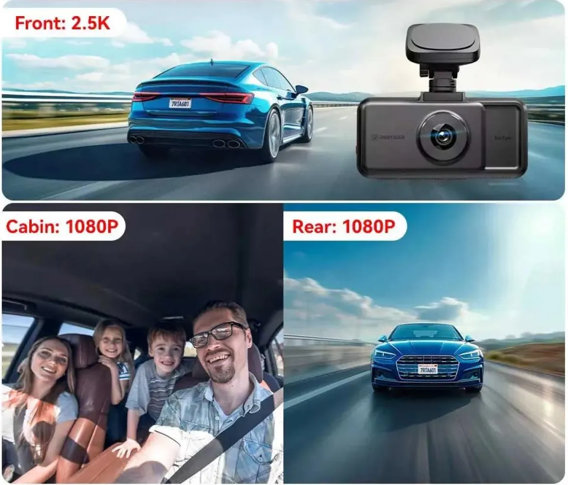 A6 3CH 2K Touch Wifi GPS 64gb dashcam