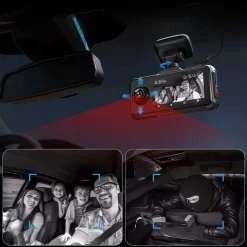 A6 3CH 2K Touch Wifi GPS 64gb dashcam