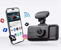 A6 3CH 2K Touch Wifi GPS 64gb dashcam
