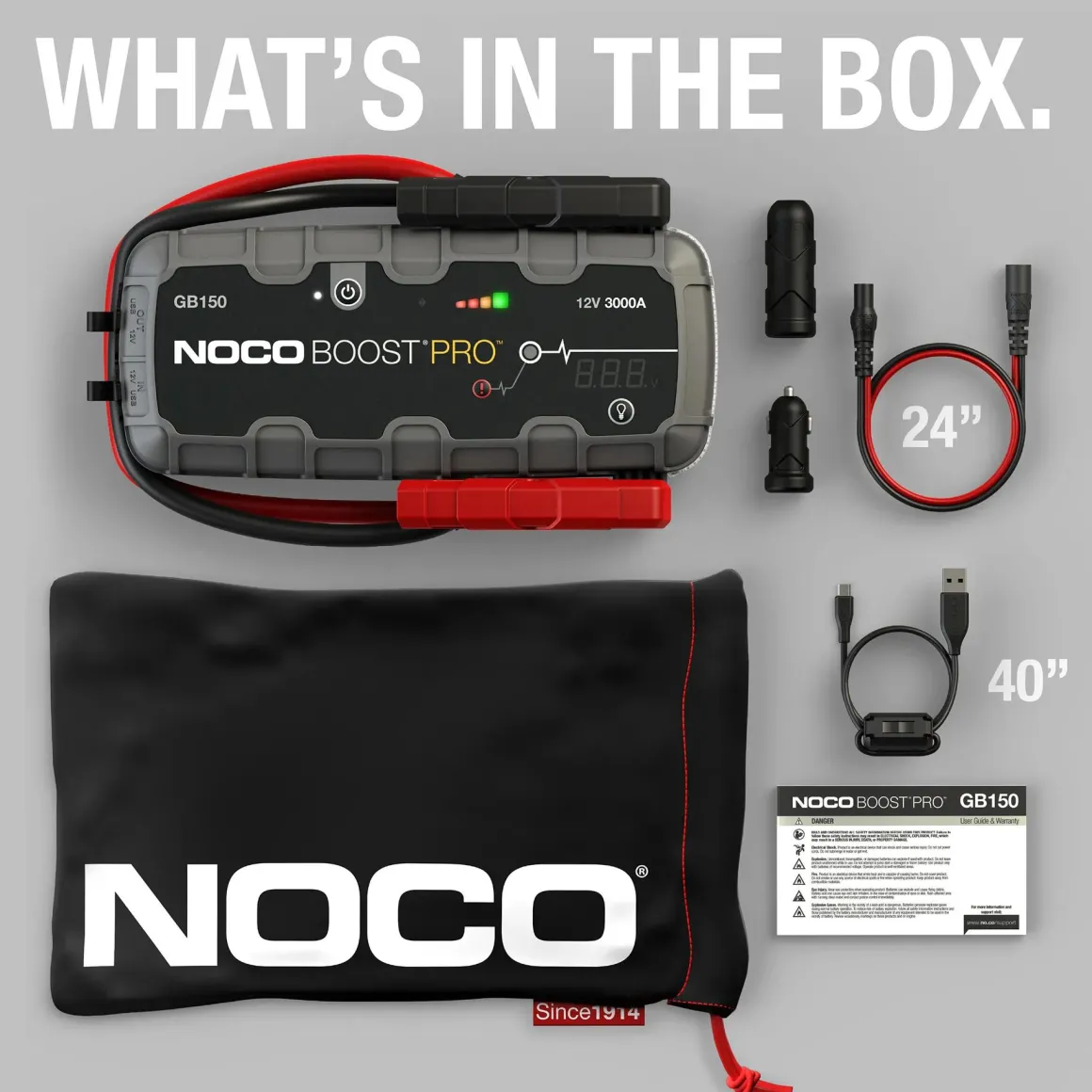 3000A Jumpstarter voor 12V accu met USB