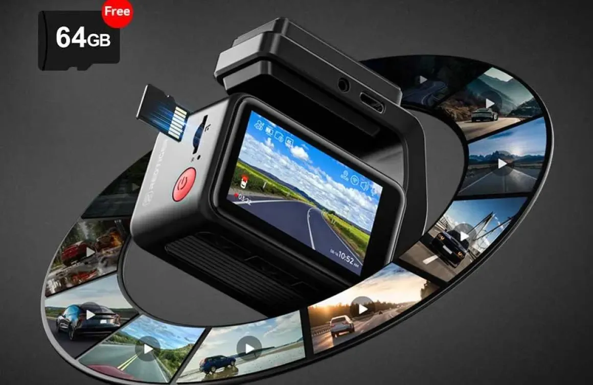 A4 4K Touch Wifi GPS 2CH 64gb dashcam