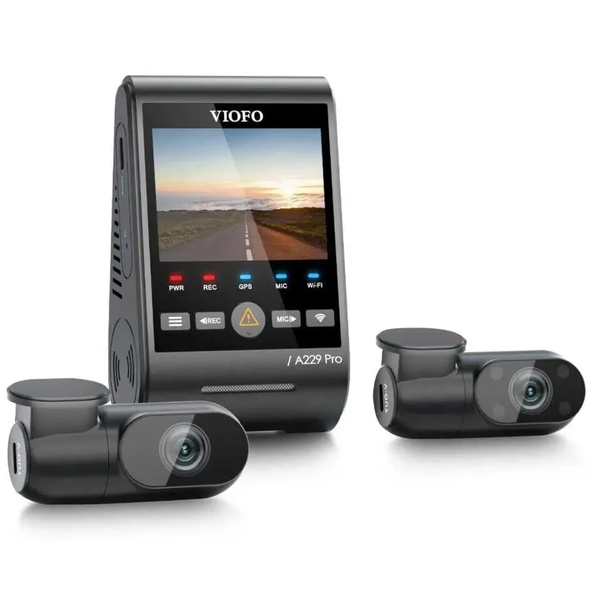 A229 Pro 3CH 4K Wifi GPS dashcam