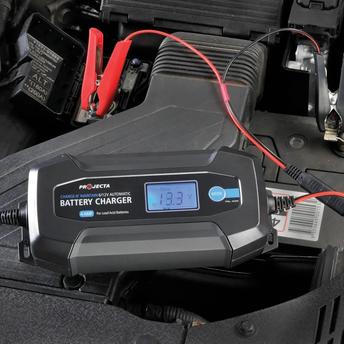 AC040 8 fase autom. acculader 4,0 A, 6 + 12 V