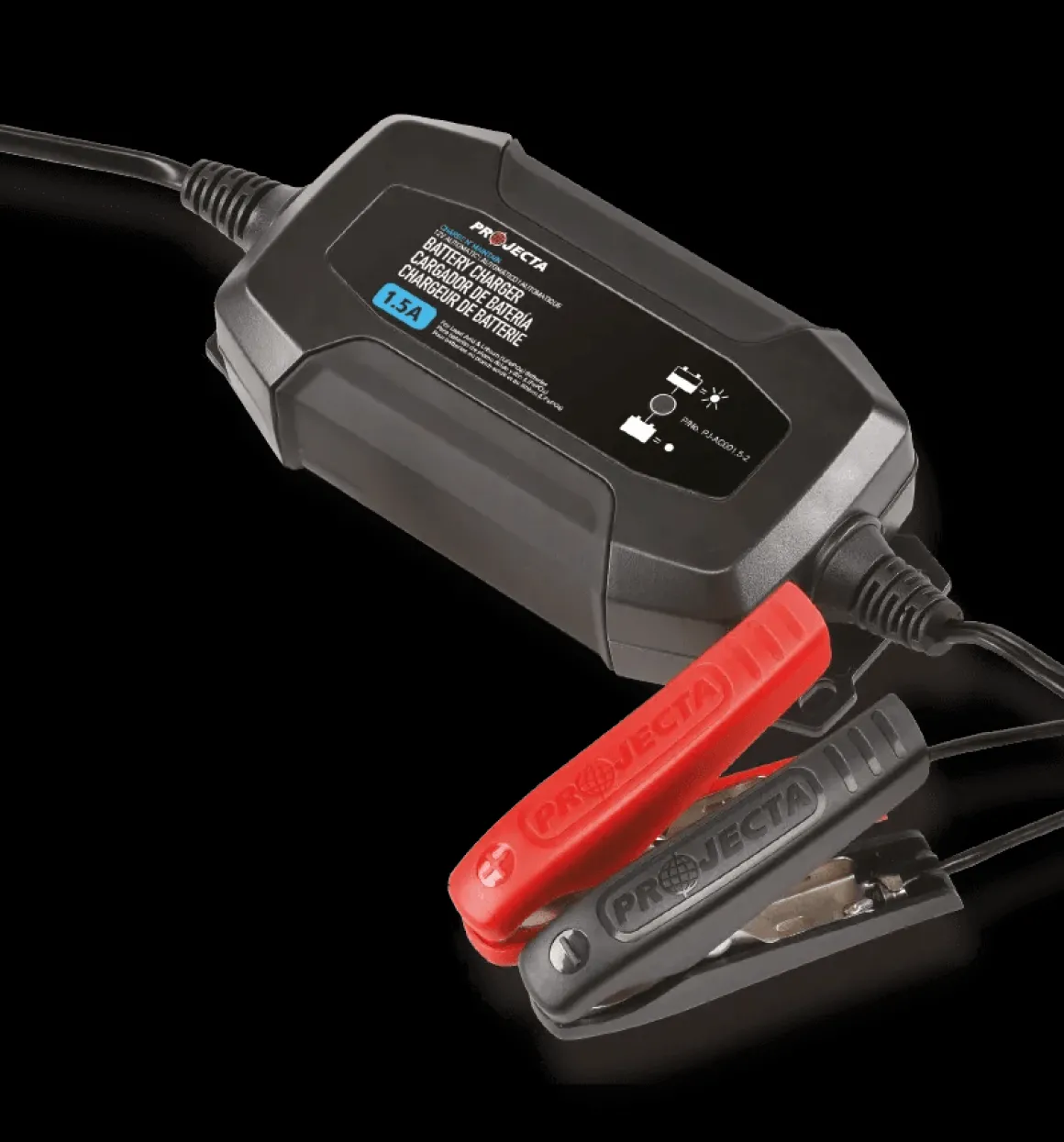 AC008 4 fase Automatisch acculader 0,8A, 12V