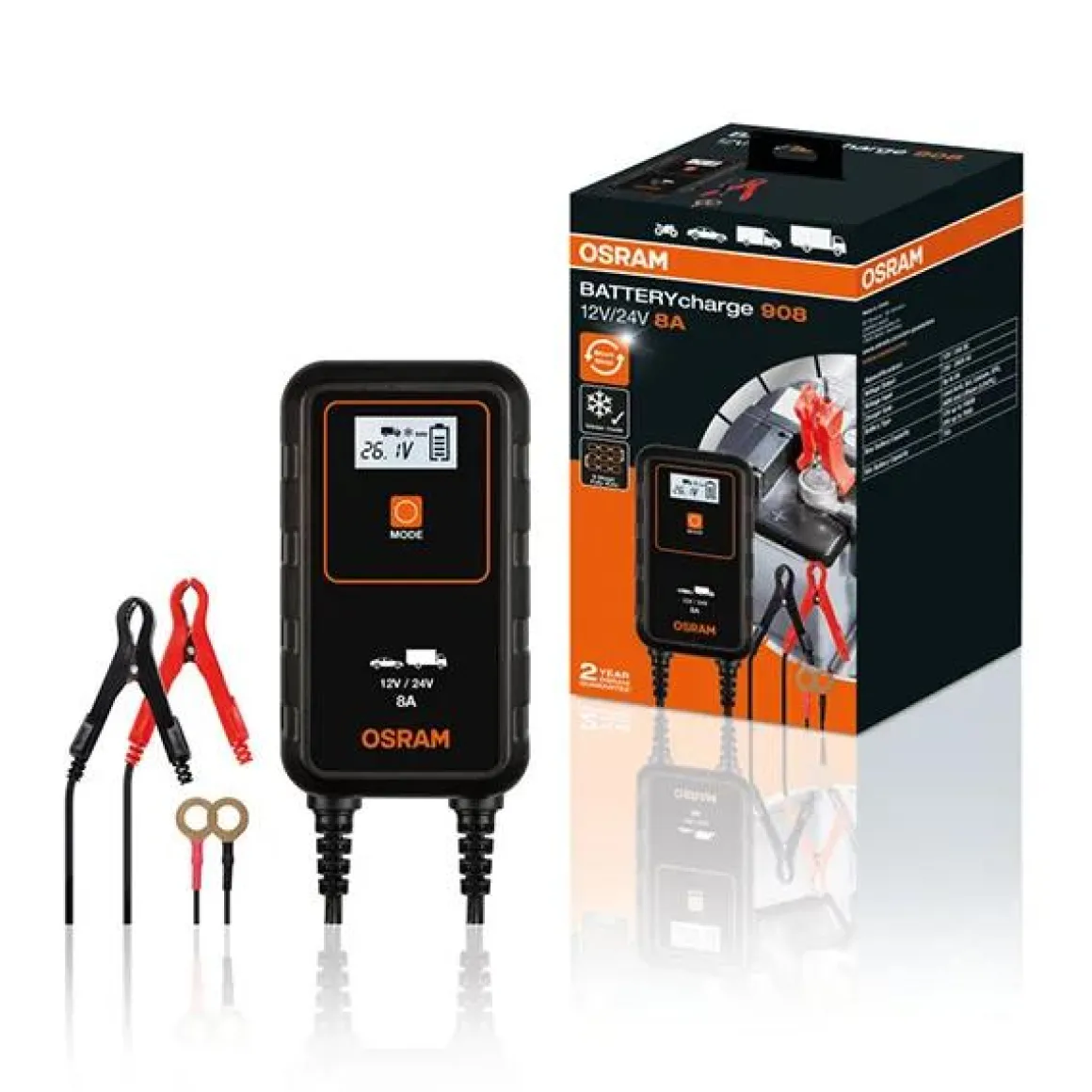 Acculader 12/24 volt 8 ampère