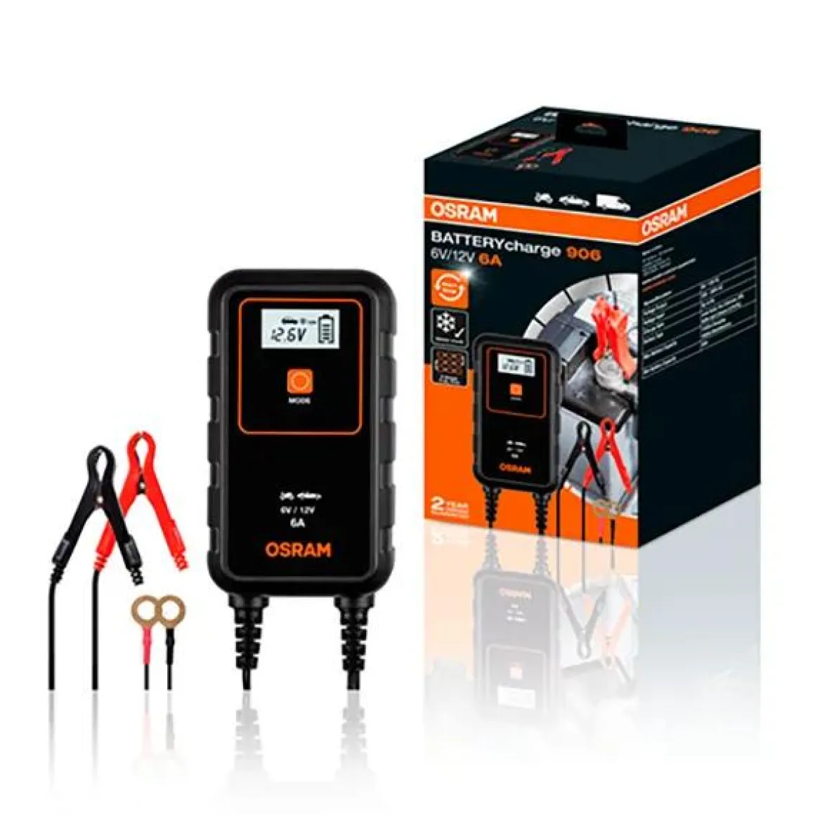 Acculader 6/12 volt 6 ampère