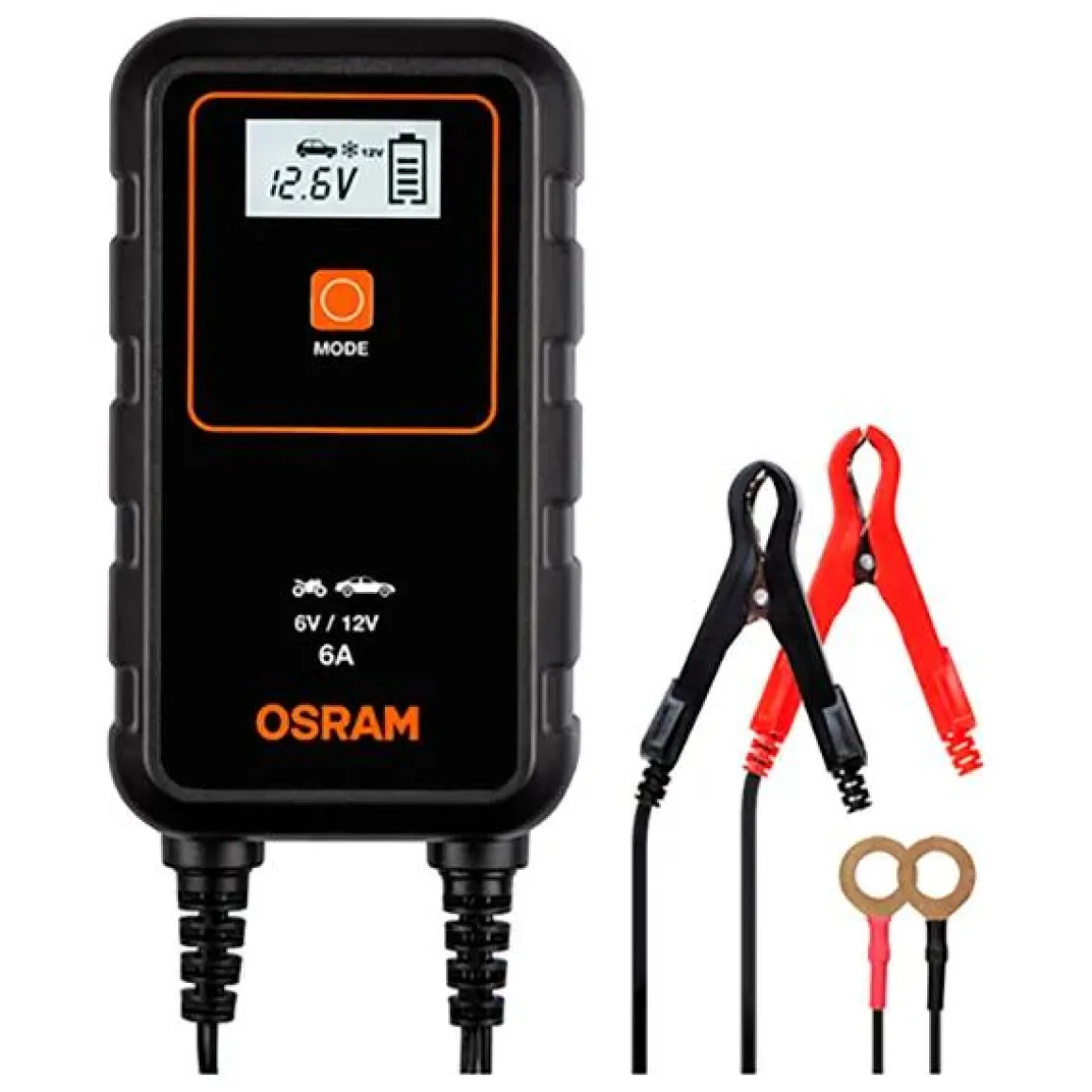 Acculader 6/12 volt 6 ampère