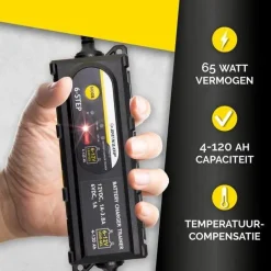 Acculader 6/12V 6 fasen IP65