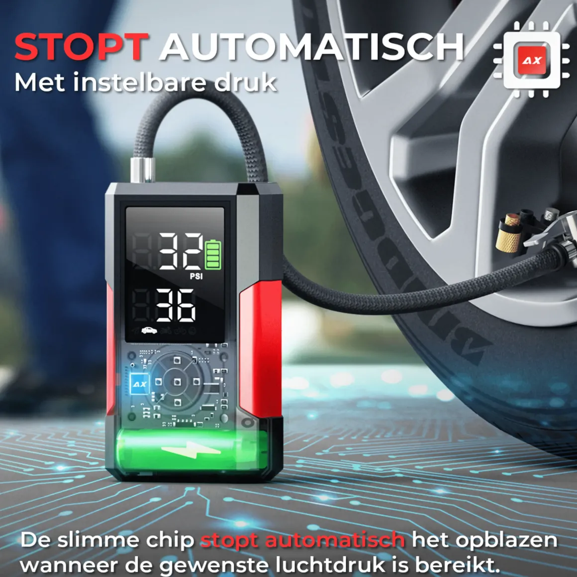 Air-200 - Luchtcompressor & Elektrische fietspomp
