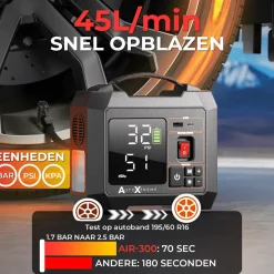 Air-300 – Luchtcompressor & Elektrische fietspomp