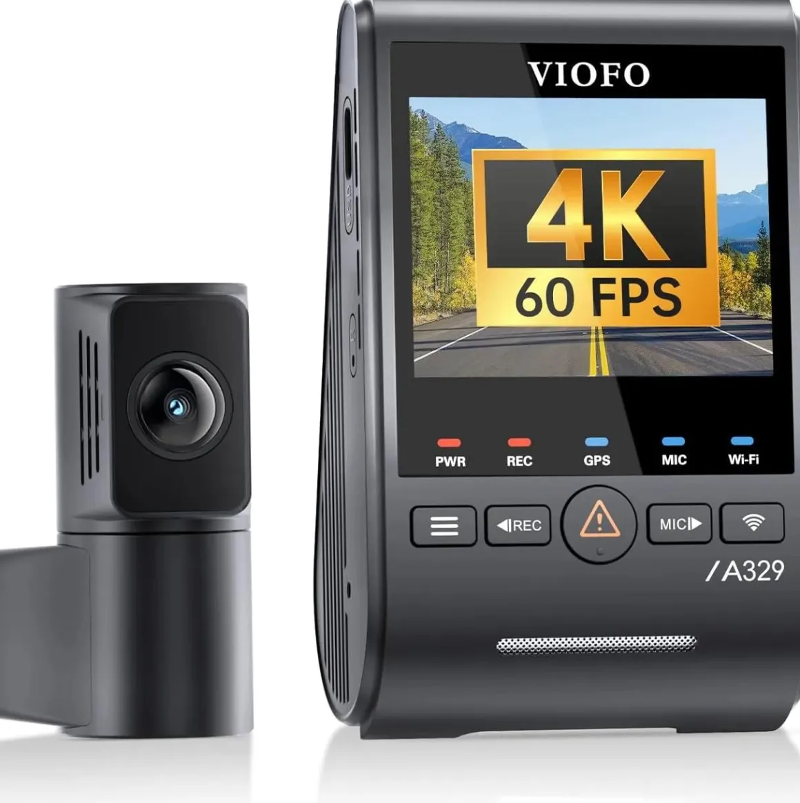 A329S 2CH 4K Wifi GPS dashcam