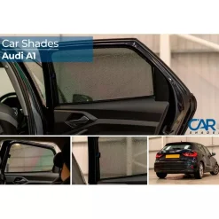 Audi A1 Sportback (GBA) 2018 & City Carver (GBH) 2019 - Zonneschermen achterportieren