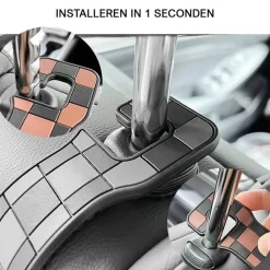 Auto Hoofdsteun Haakjes Duo