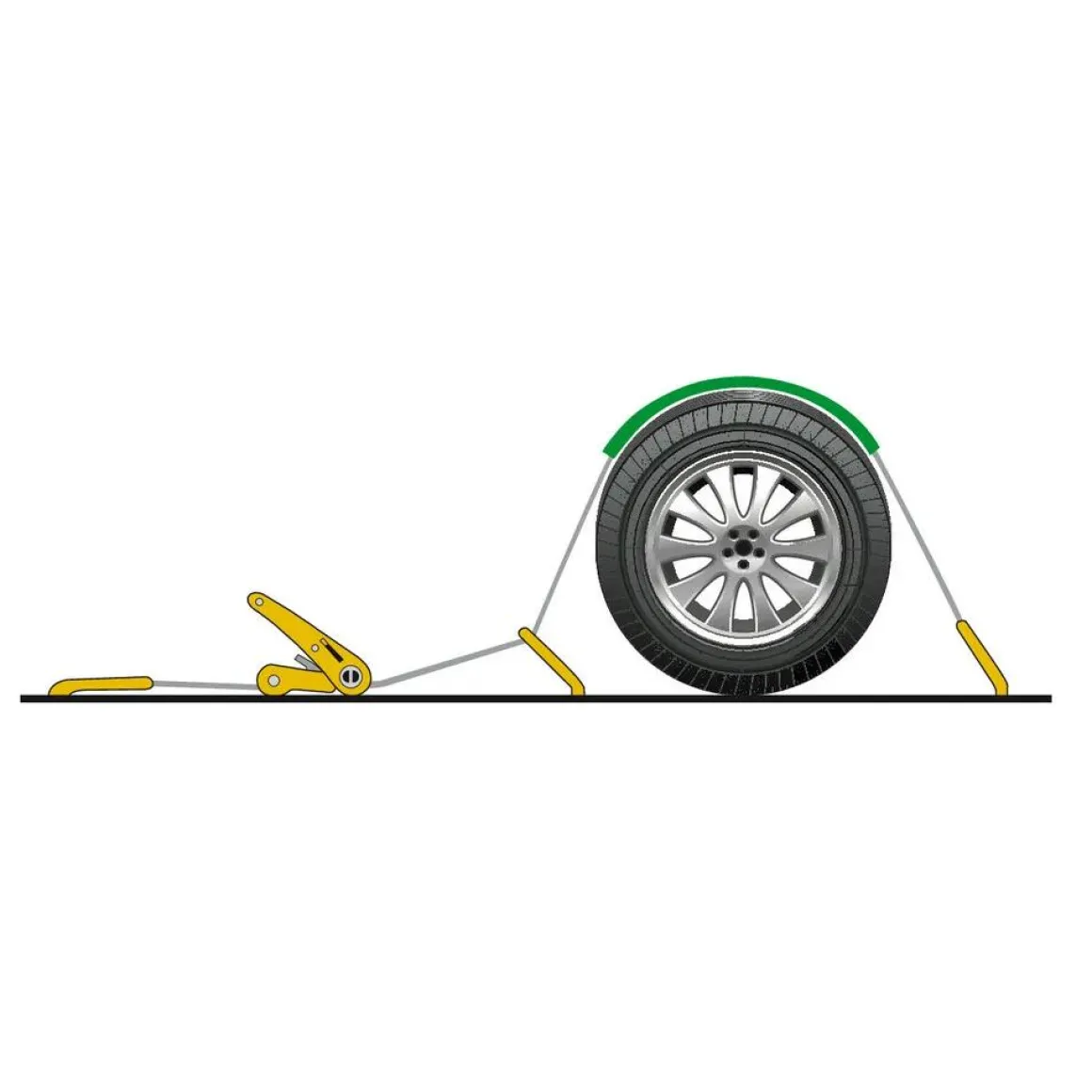 Auto transport spanband 250 cm - 5000 kg