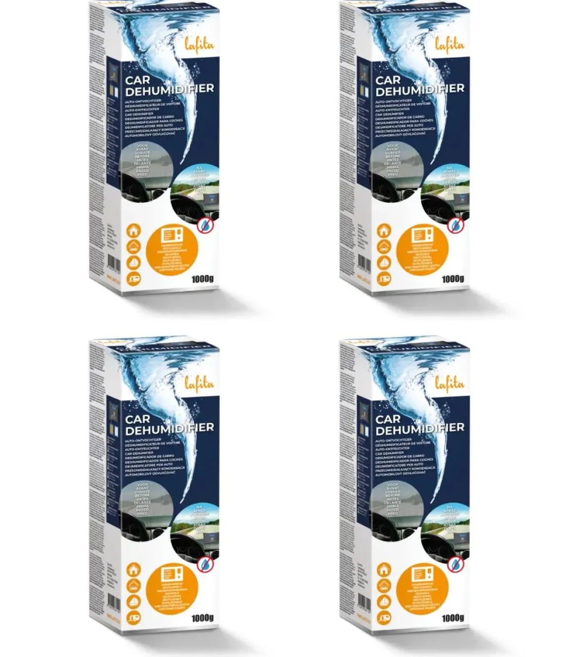 Auto Vochtvanger - 4x - 1000 gram
