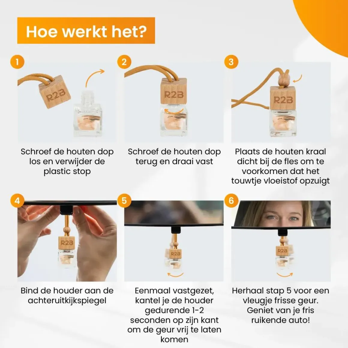 Autoparfum Hangend, Sandalwood Geurverfrisser