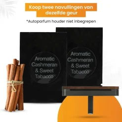 Autoparfum Navulling - Kasjmier & Zoete Tabak