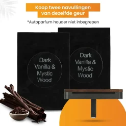 Autoparfum Navulling - Vanille & Mystiek Hout