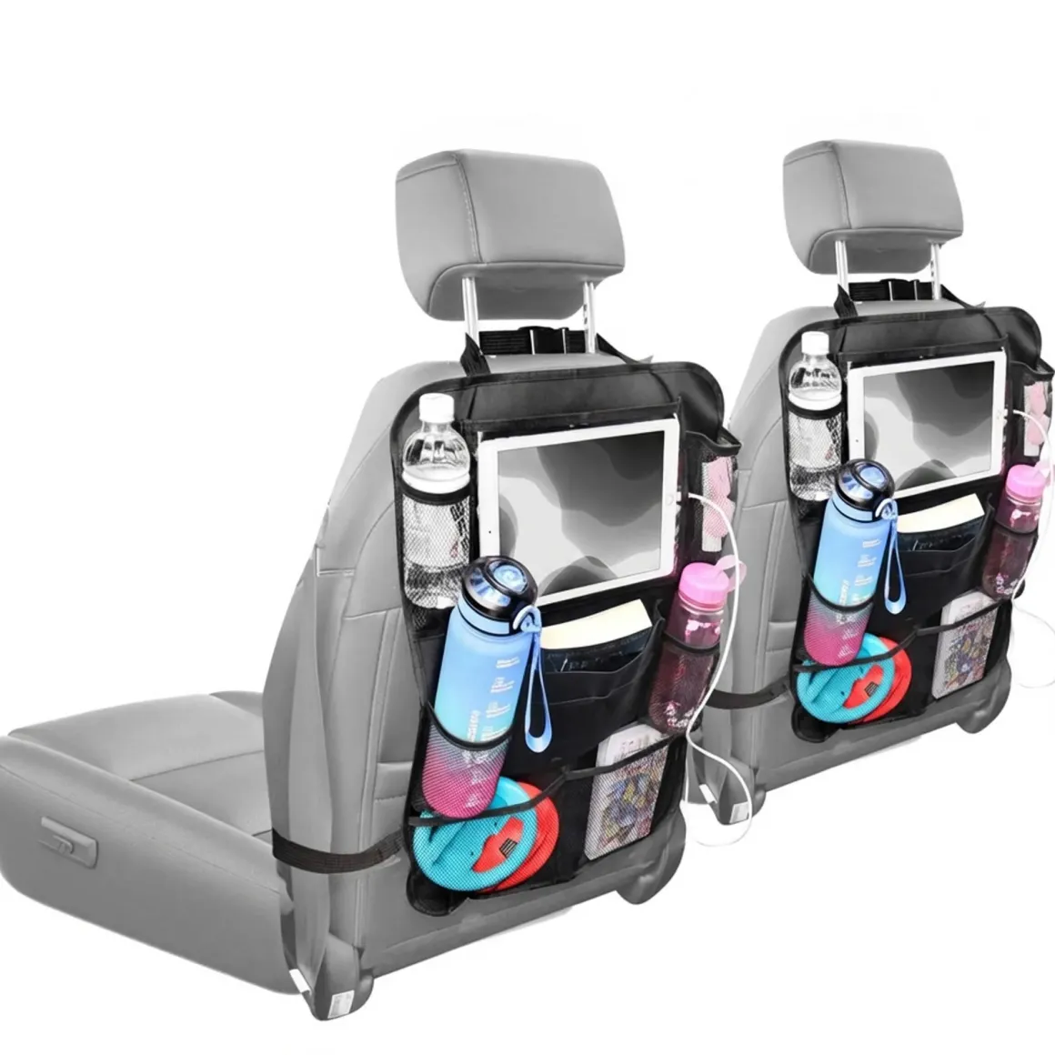Autostoel Organizer met Tablethouder - 2-Pack