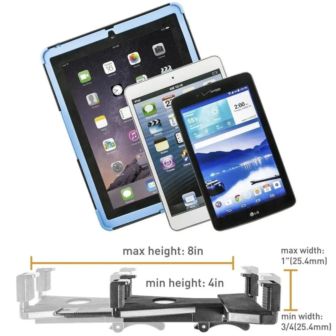 Bizmount universele tablethouderset