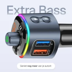 Bluetooth FM Transmitter Carkit USB C