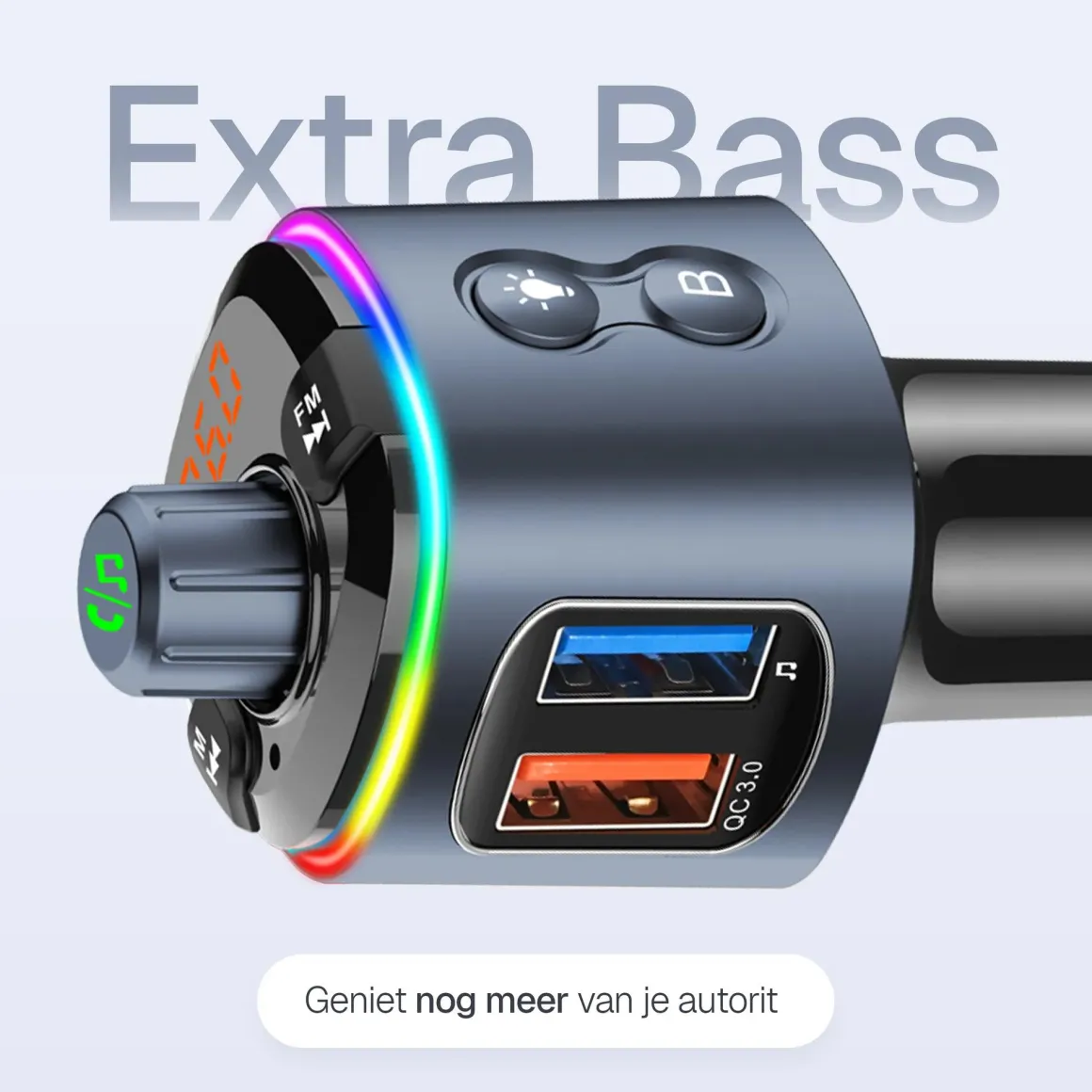 Bluetooth FM Transmitter Carkit USB C