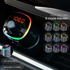 Bluetooth FM Transmitter Carkit USB C