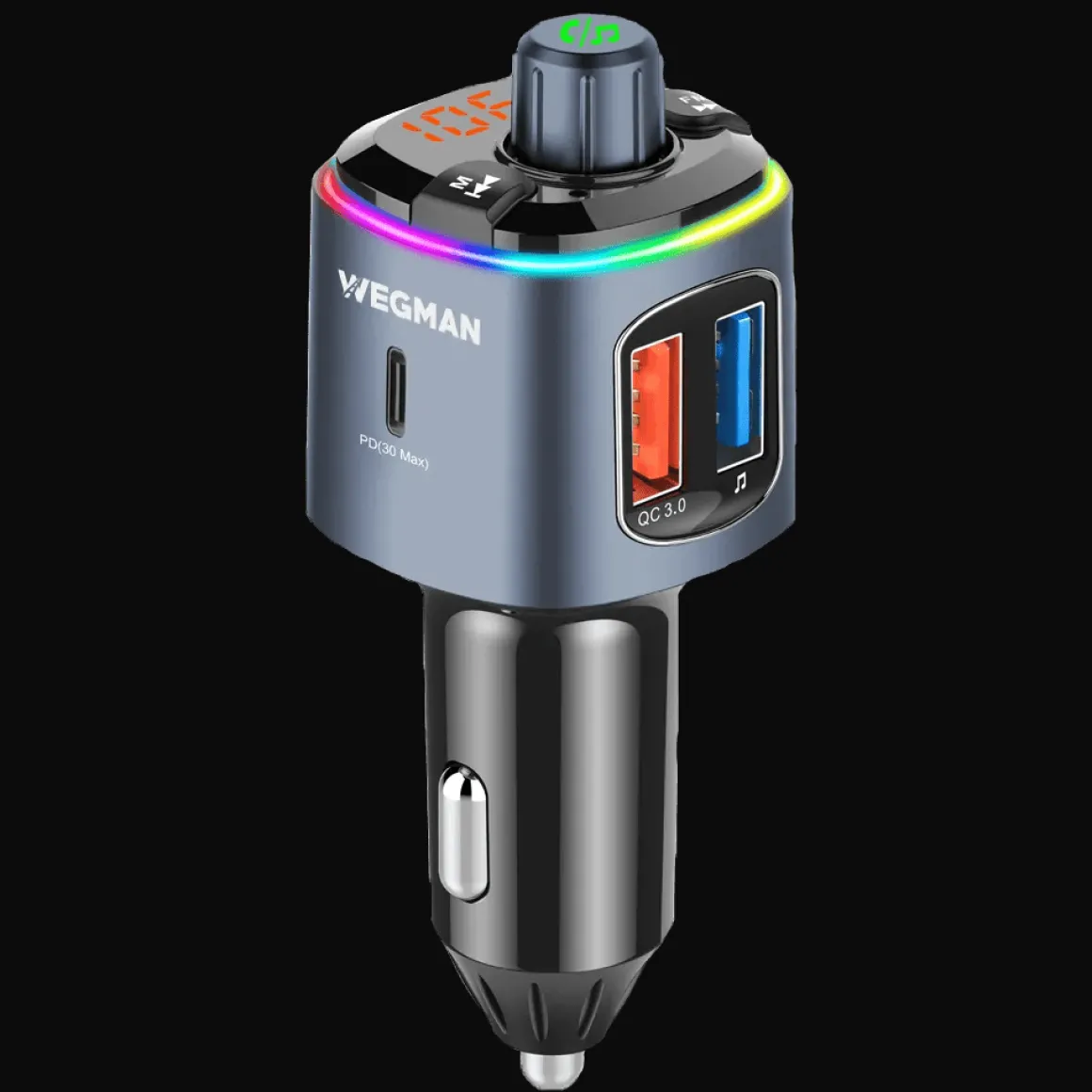 Bluetooth FM Transmitter Carkit USB C