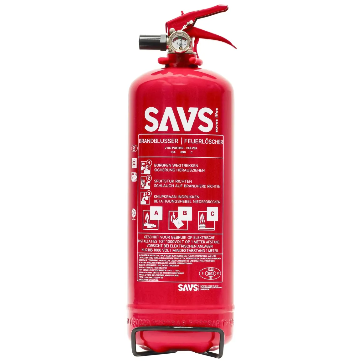Brandblusser poeder 2 kg