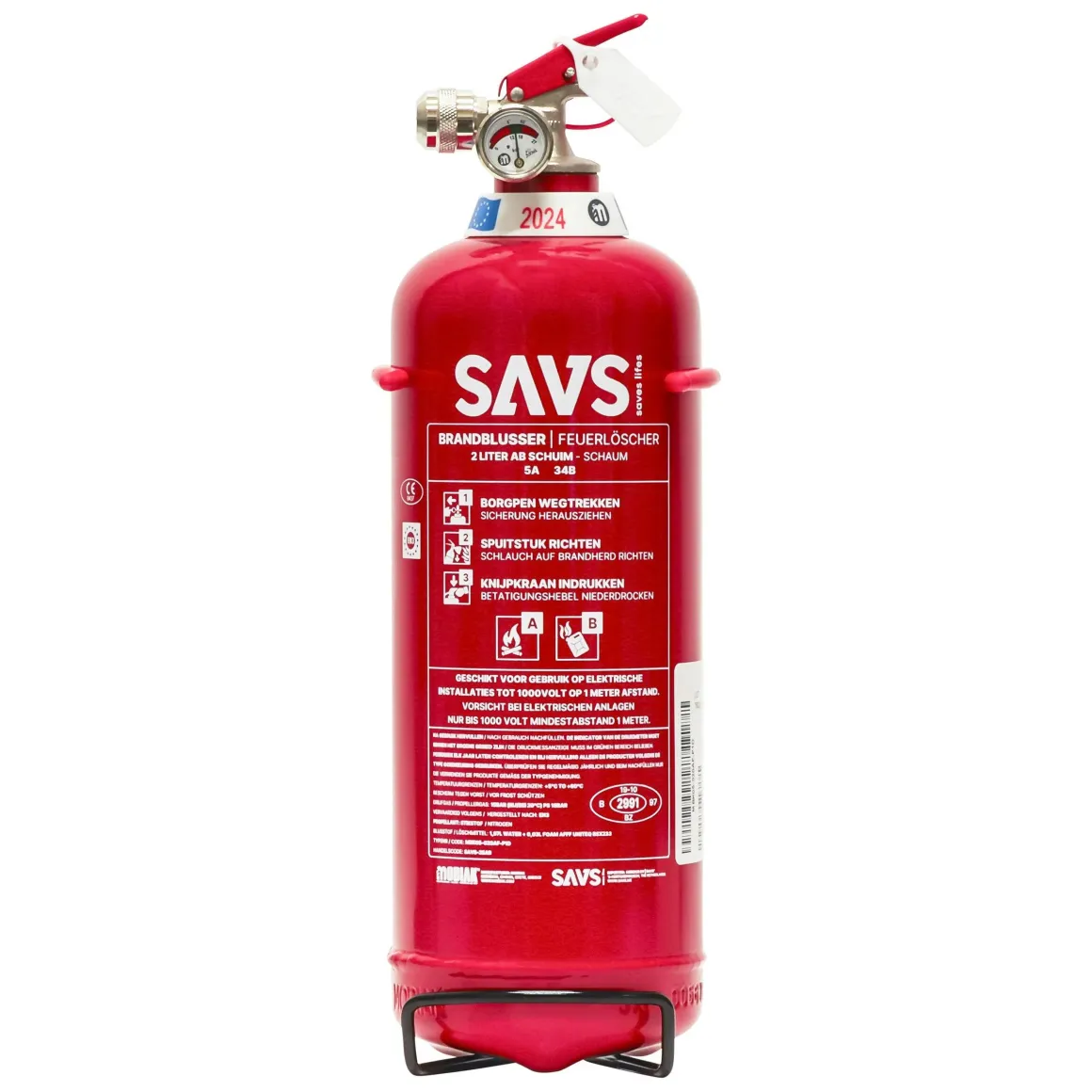 Brandblusser schuim 2 liter