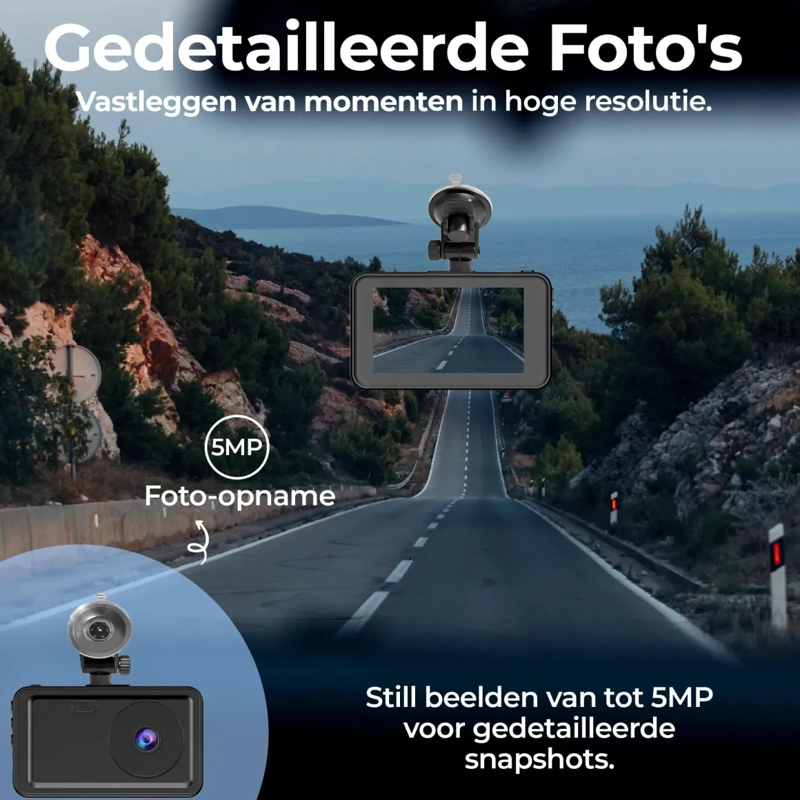 CCT1650 Dashcam - Full HD - 120° Groothoek