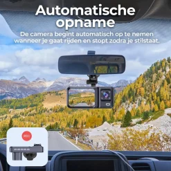 CCT2500 Dashcam - FullHD - Dual - 120° Groothoek