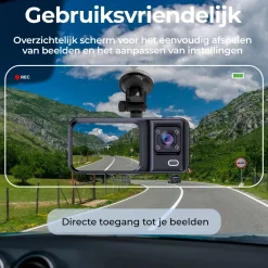 CCT2500 Dashcam - FullHD - Dual - 120° Groothoek