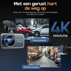 2CH Dashcam - WiFi GPS 4K 64GB - D1 Pro Dashcam