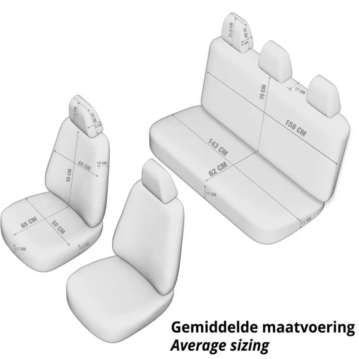 Comfortline VIP - Stoelhoezenset