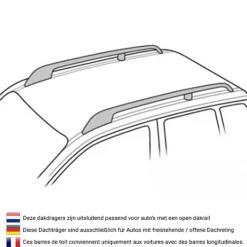 Dakdragers Volvo XC70 stationwagon 2007-2013