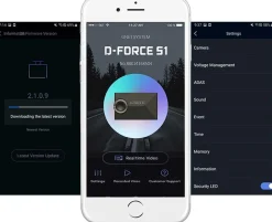 D-Force S1 4CH Wifi GPS Cloud 128gb dashcam