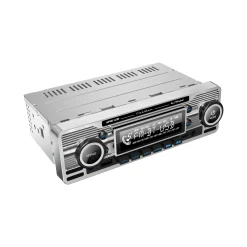 1-DIN Retro Autoradio Bluetooth USB-C AUX
