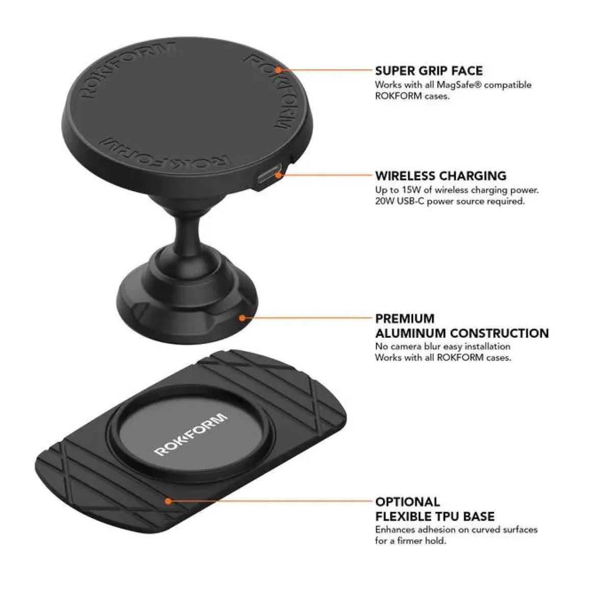 draadloze autolader dashboard plak