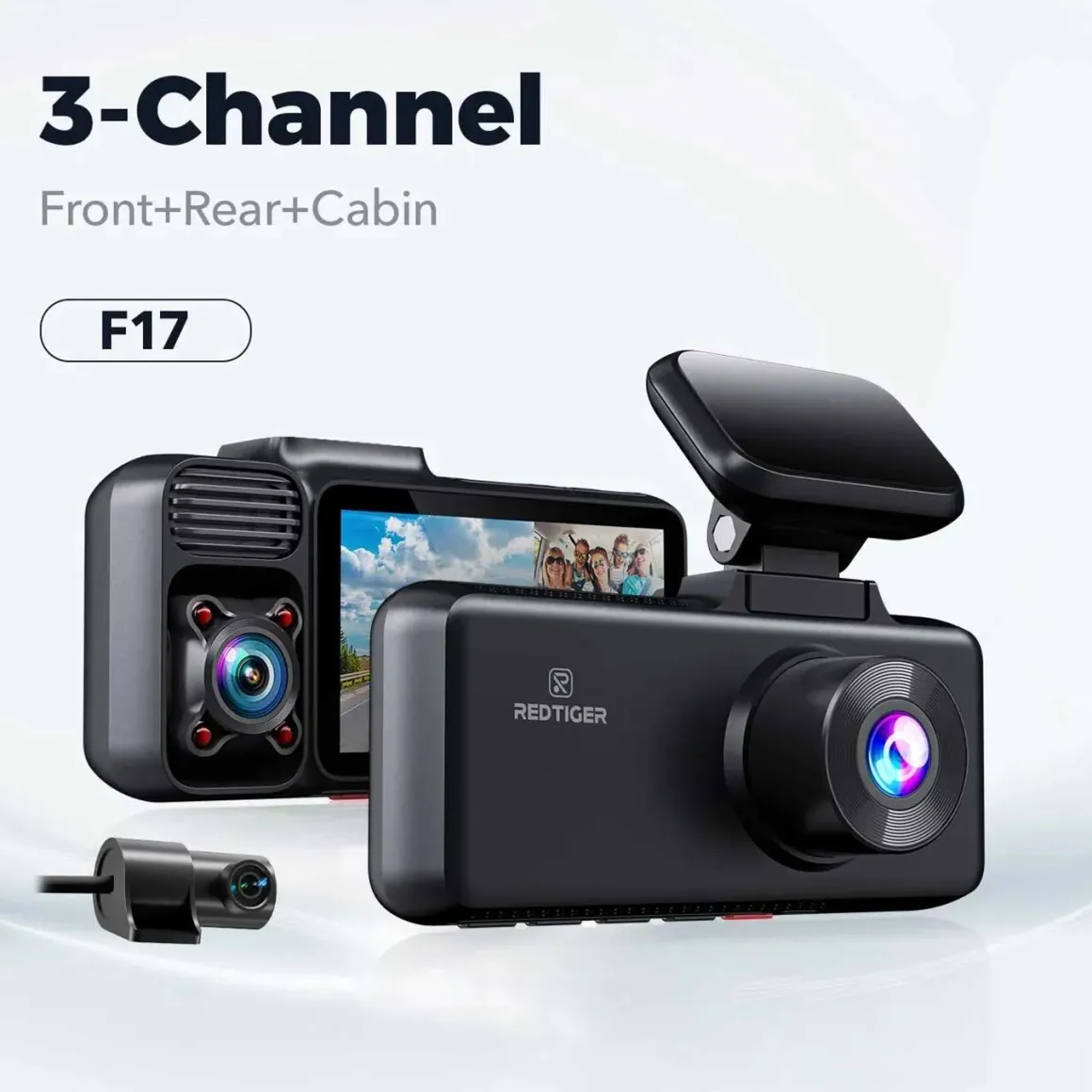 F17 3CH 4K Wifi GPS 64gb dashcam