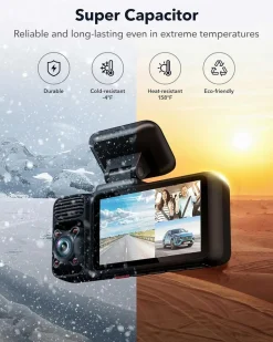 F17 3CH 4K Wifi GPS 64gb dashcam