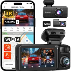 F17 Elite 3CH 4K Wifi GPS 128gb dashcam