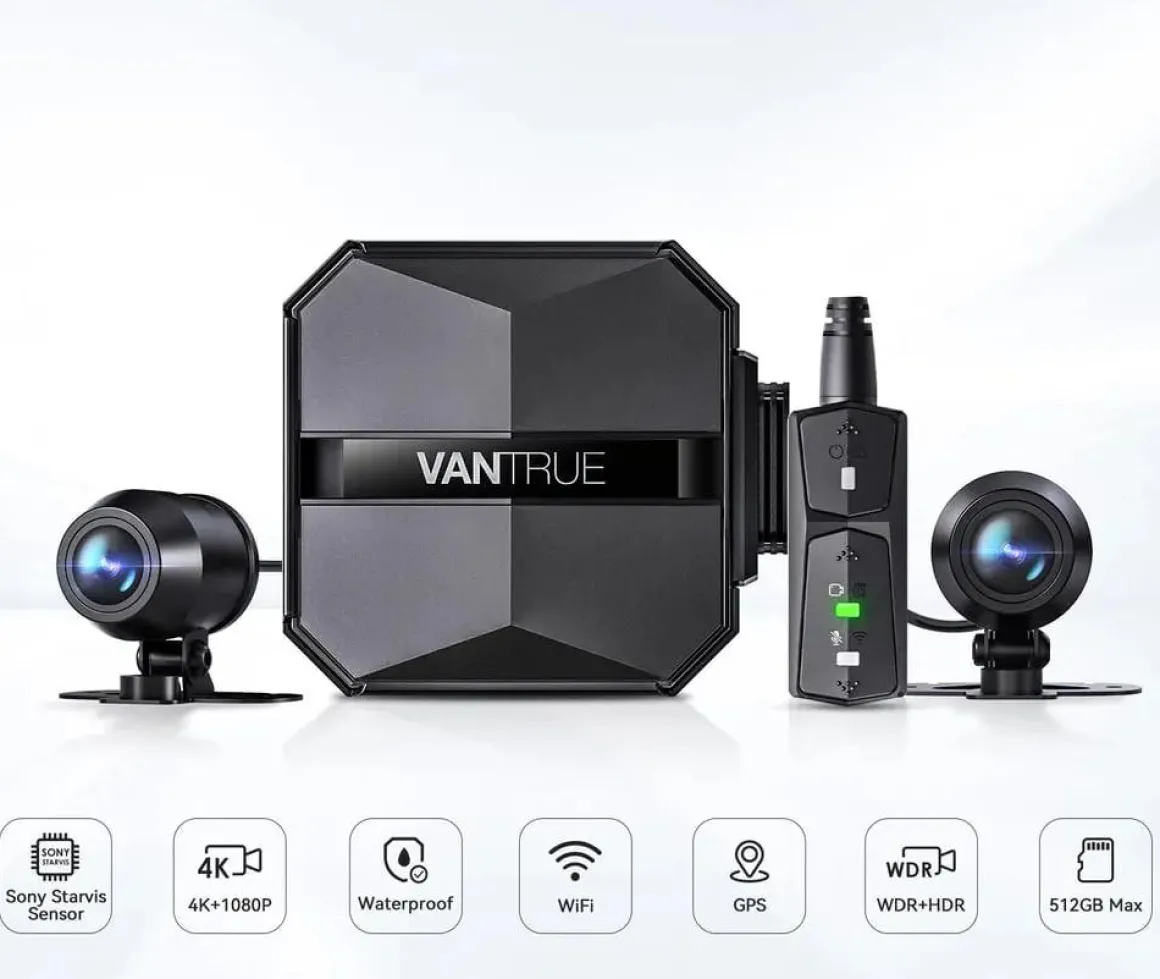 F1 4K Dual Wifi GPS Motor dashcam