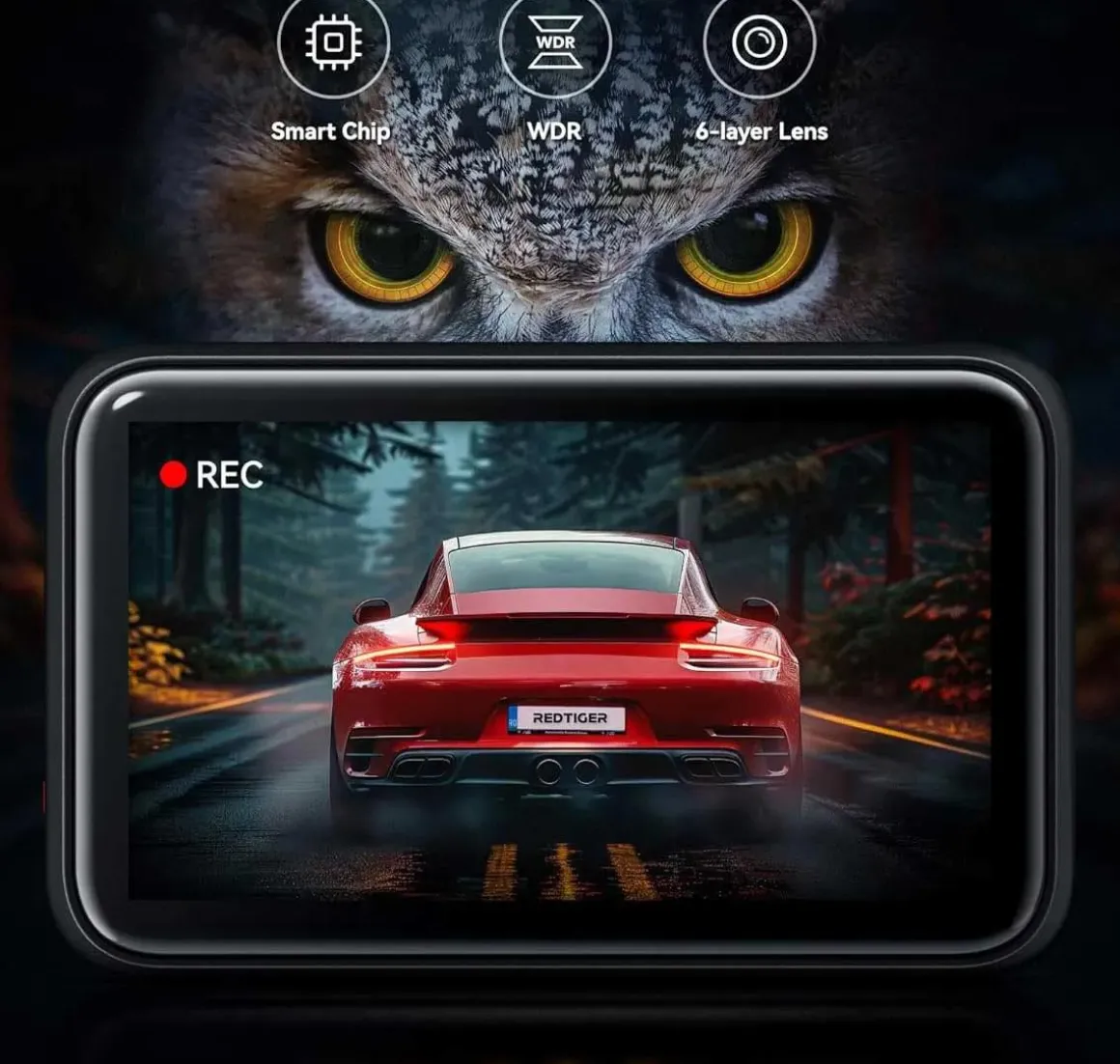 F4 4K Touch Wifi GPS 32gb dashcam