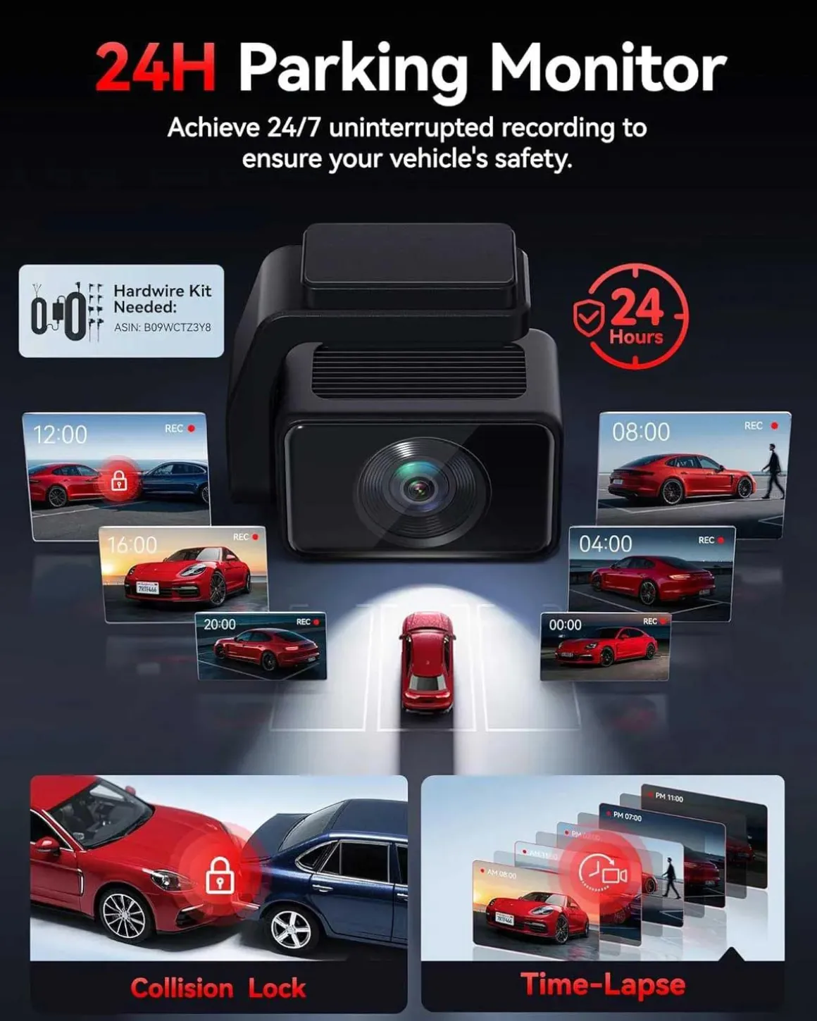 F4 Pro 2CH 4K Touch Wifi GPS 128gb dashcam