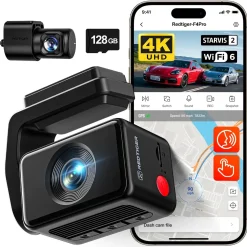 F4 Pro 2CH 4K Touch Wifi GPS 128gb dashcam