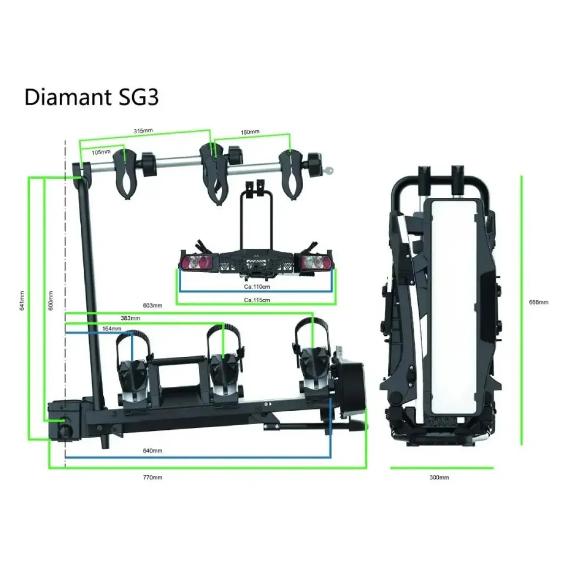 fietsendrager Diamant SG3