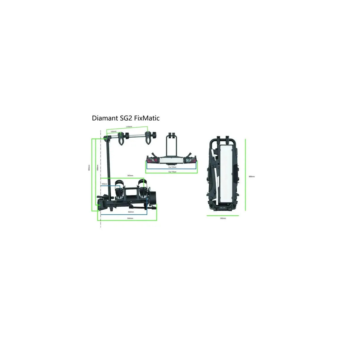 Fietsendrager Diamant SG2 FixMatic